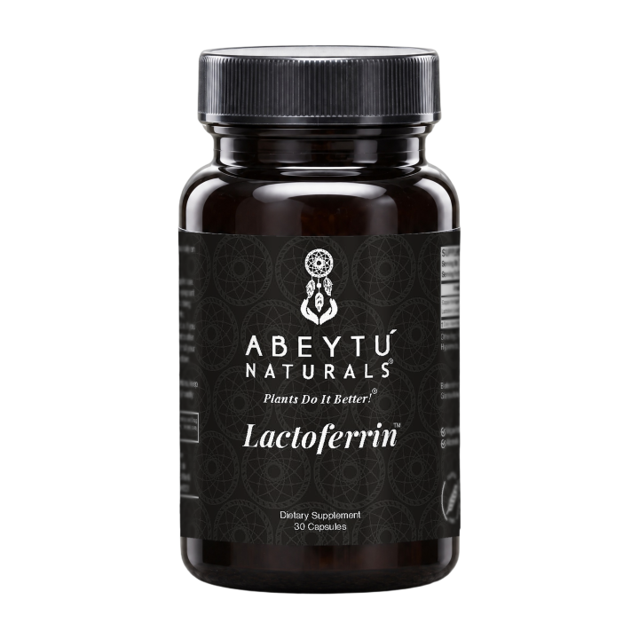 Lactoferrin by Abeytú Naturals, 30 capsules: front of the bottle