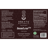InsuLess full label laid flat: suggested use, cautions and supplement facts